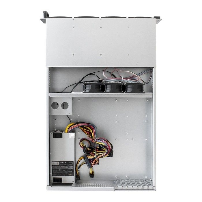 Exegate EX293400RUS Серверный корпус ExeGate Pro 2U660-HS12 <RM 19", высота 2U, глубина 660, БП 1U-1000ADS, 12xHotSwap>