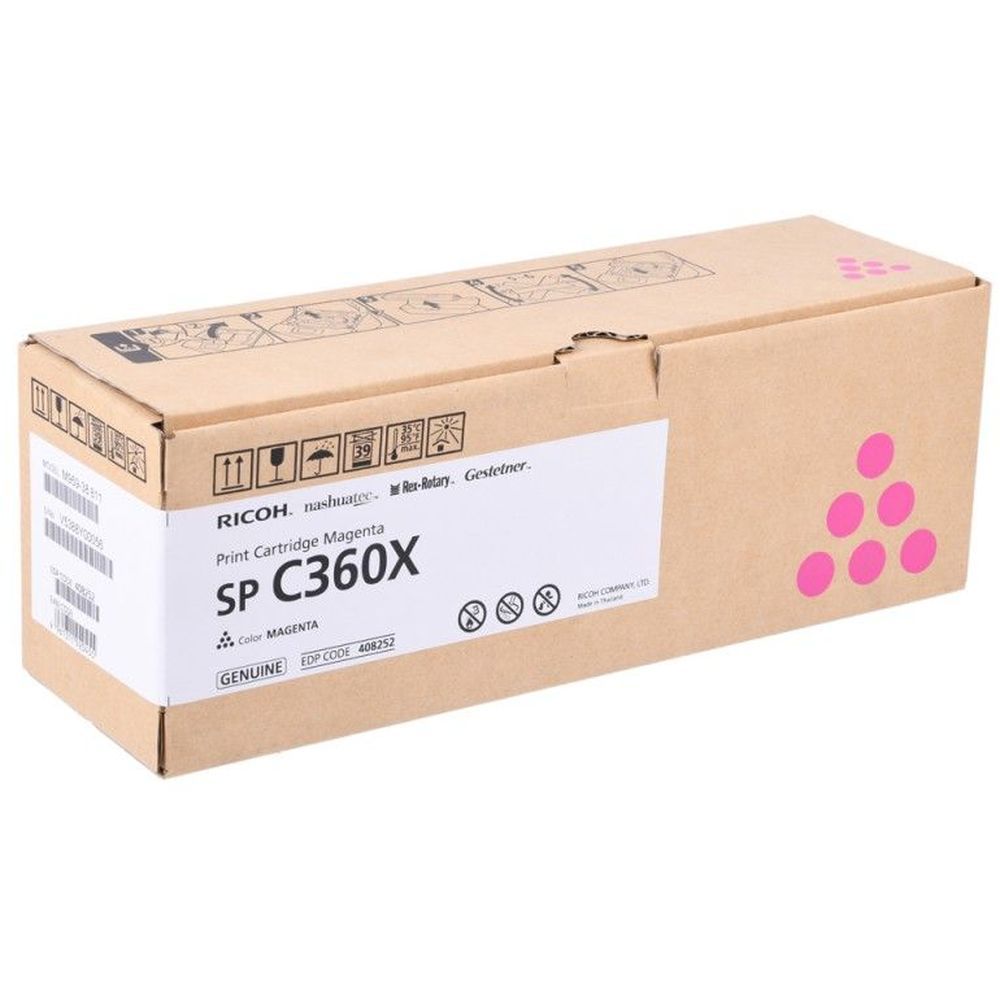 Картридж лазерный Ricoh SP C360X 408252 пурпурный (9000стр.) для Ricoh SP C361SFNw