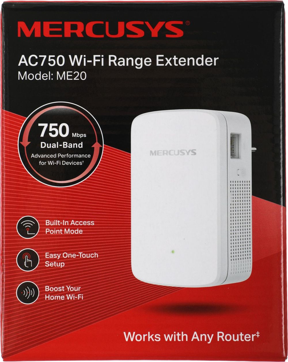 Усилитель Wi-Fi сигнала Mercusys ME20 AC750