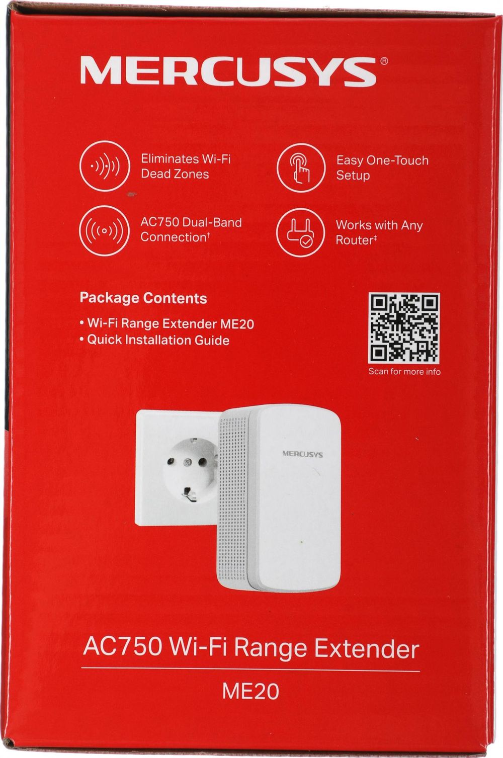 Усилитель Wi-Fi сигнала Mercusys ME20 AC750