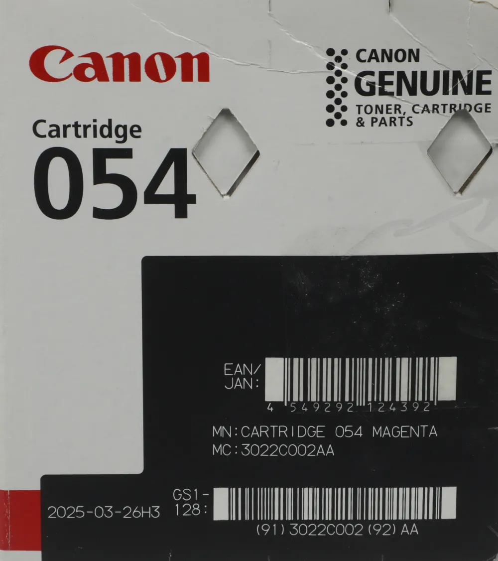 Картридж лазерный Canon 054M 3022C002 пурпурный бар.в компл. (1200стр.) для Canon MF645Cx/MF643Cdw/MF641Cw/LBP623Cdw/621Cw