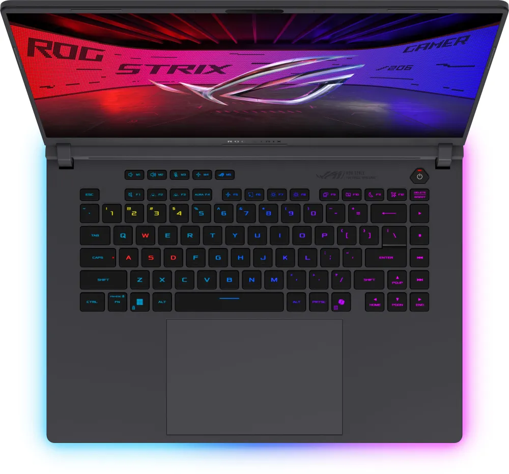 Ноутбук Asus ROG Strix G16 G615LR-S5222 Core Ultra 9 275HX 32Gb SSD1Tb NVIDIA GeForce RTX5070Ti 12Gb 16" IPS WQXGA (2560x1600) без ОС grey WiFi BT Cam (90NR0LR1-M009A0)