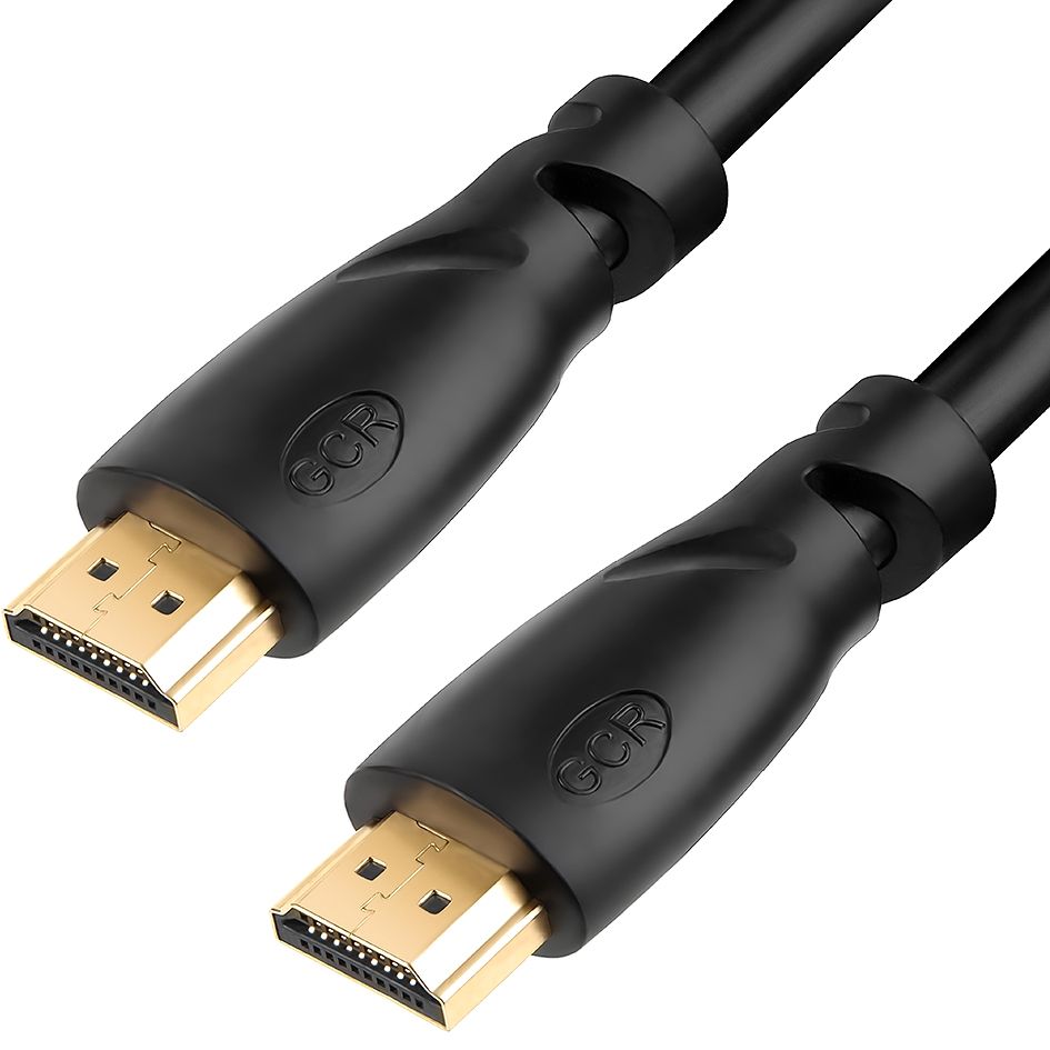 GCR Кабель 7.5m HDMI Ultra HD 4K, Full HD, 3D, черный, 24K GOLD, 30/30 AWG, 2 Х экран