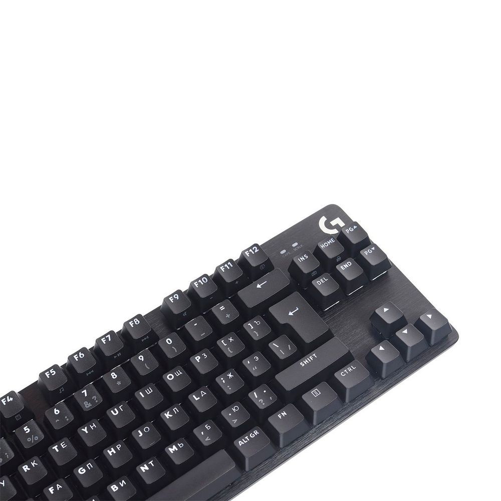 Клавиатура игровая Logitech G413 TKL SE черная, без цифрового блока, механические переключатели, белая подсветка, USB 1,8м, RTL