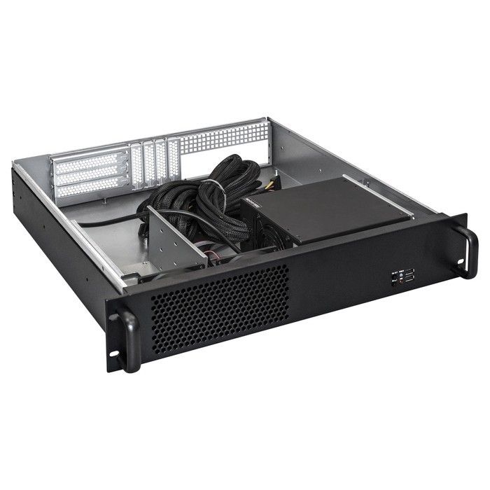 Exegate EX292561RUS Серверный корпус ExeGate Pro 2U450-03 <RM 19", высота 2U, глубина 450, БП 800ADS, USB>