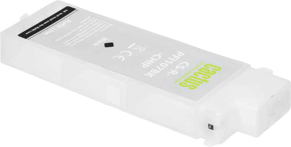 Картридж перезаправляемый струйный Cactus CS-R-PFI107BK-CHIP черный (260мл) для Canon imageProGRAF iPF670/680/685/770/780/785 с чипом