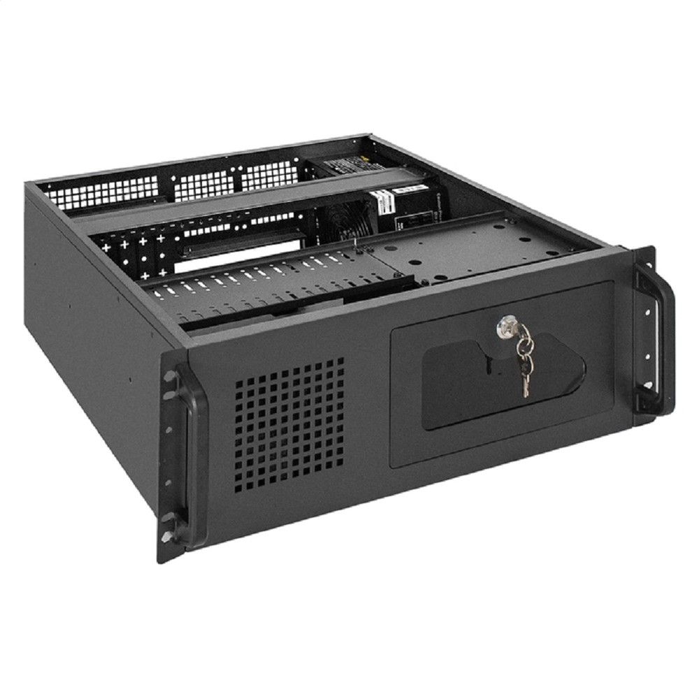 Exegate EX295922RUS Серверный корпус ExeGate Pro 4U450-17 <RM 19", высота 4U, глубина 450, БП 1100RADS, 2*USB>