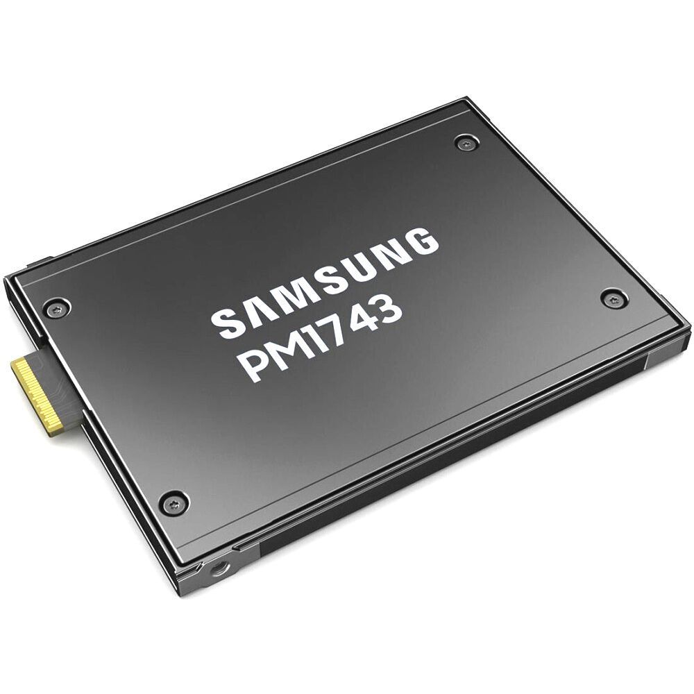 Твердотельный накопитель SSD Samsung Enterprise PM1743 U.3 MZWLO1T9HCJR-00A07 2.5" 1920GB, 14000/3000 MB/s, 2000k/150k IOPS, NVME Gen 5, 1DWPD (5Y), 15mm