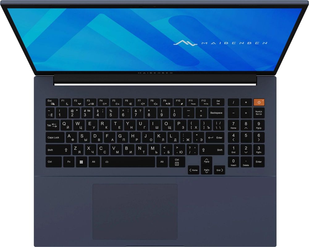 Ноутбук Maibenben M16C-R745UM Ryzen 5 7445HS 16Gb SSD512Gb AMD Radeon 16" IPS FHD+ (1920x1200) Windows 11 Home blue WiFi BT Cam (M16C-R745UM0F14HU4E10)