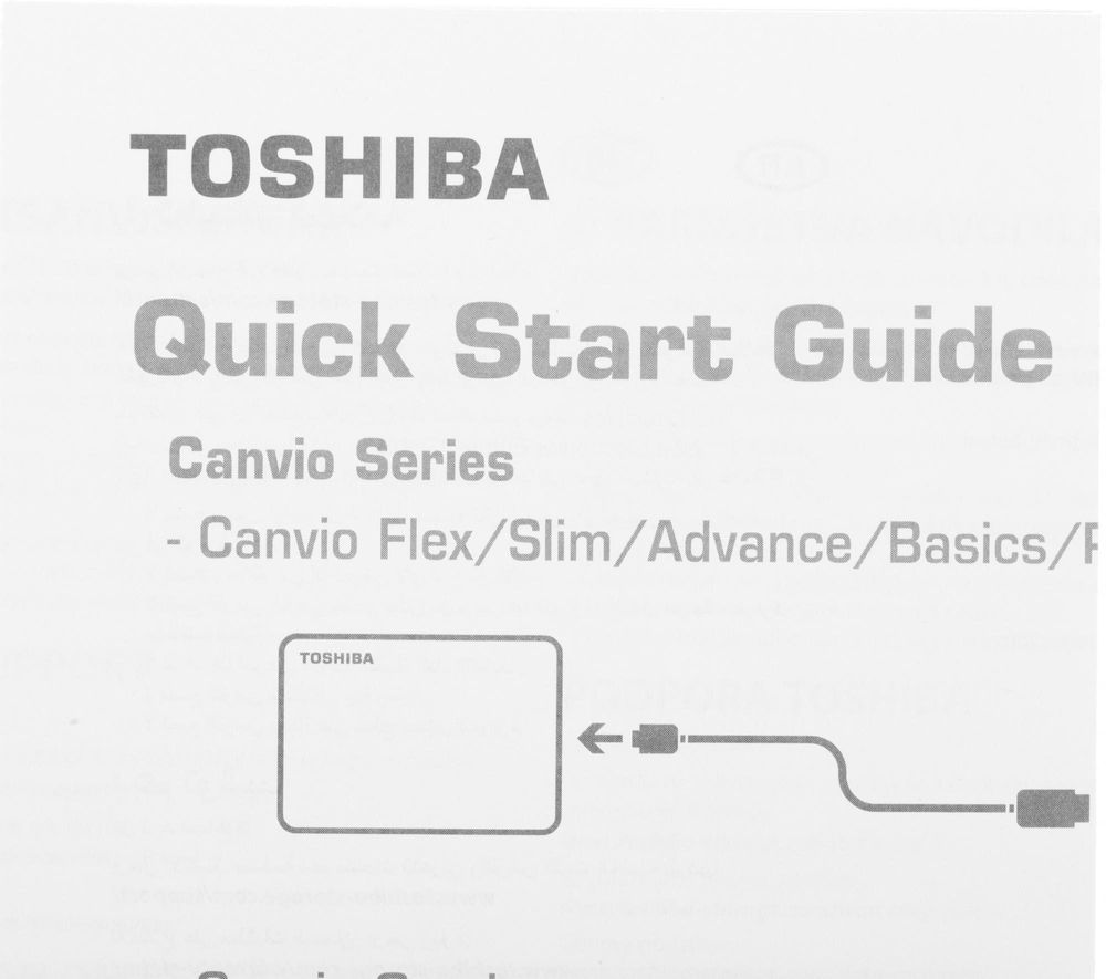 Жесткий диск внешний Toshiba CANVIO BASICS 1TB, 2.5", black (HDTB510EK3AA)