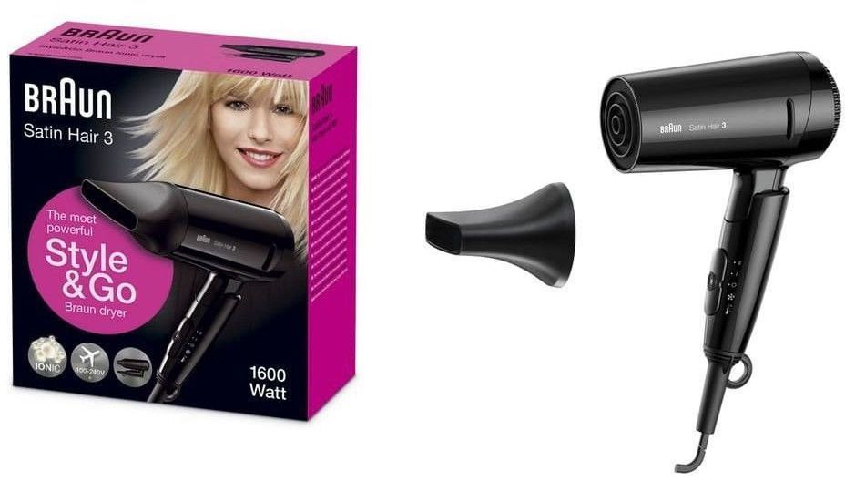 Фен Braun BRHD350E 1600Вт черный