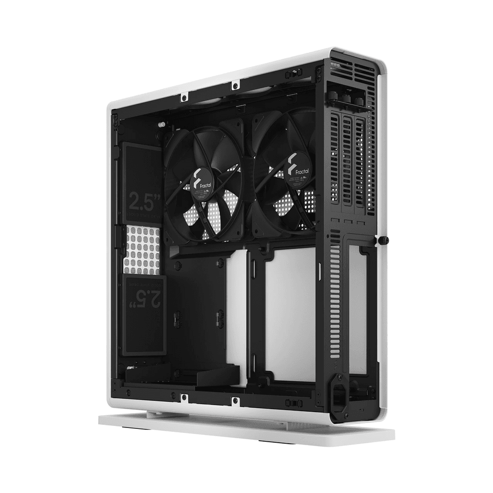 Корпус ПК без блока питания/ Case Fractal Design Ridge, 2x140mm, 2xUSB-A 3.2 + 1xUSB 3.2 Type-C, SFX PSU Support, mITX White