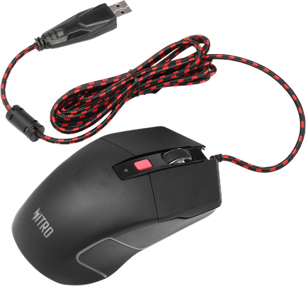 Мышь Acer Nitro OMW301 черный оптическая 7200dpi USB 6but (ZL.MCECC.024)