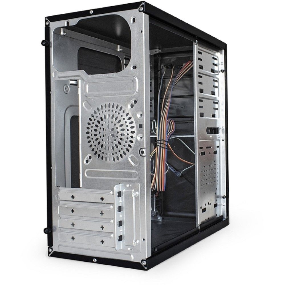 Exegate EX299280RUS Корпус Minitower ExeGate BA-202-UNS350 (mATX, БП UNS350 с вент. 12см, 2*USB, аудио, черный)