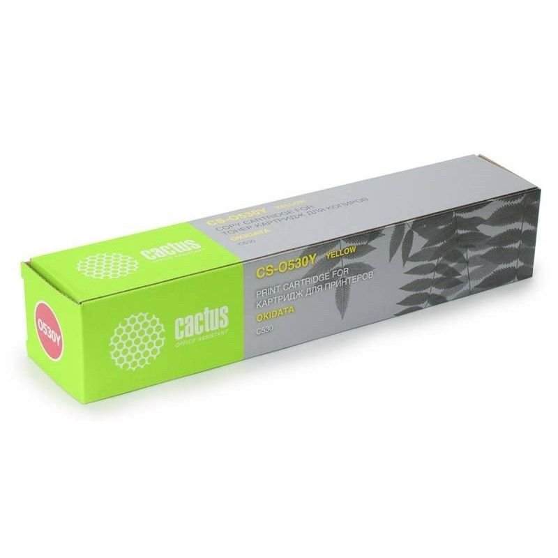 Картридж лазерный Cactus CS-O530Y 44469752 желтый (5000стр.) для Oki C530