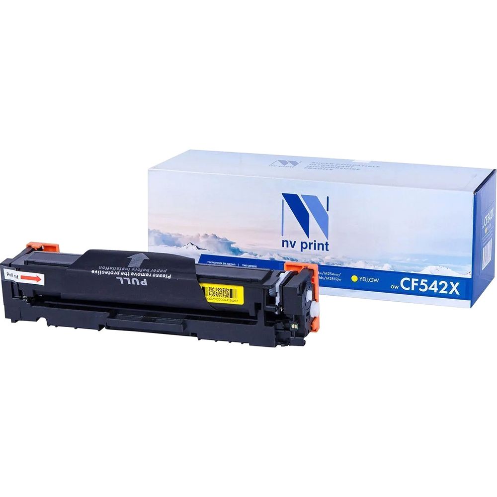 NV Print CF542X Картридж для HP CLJ Pro M254nw/dw/M280nw/M281fdn/M281fdw, Y, 2,5K