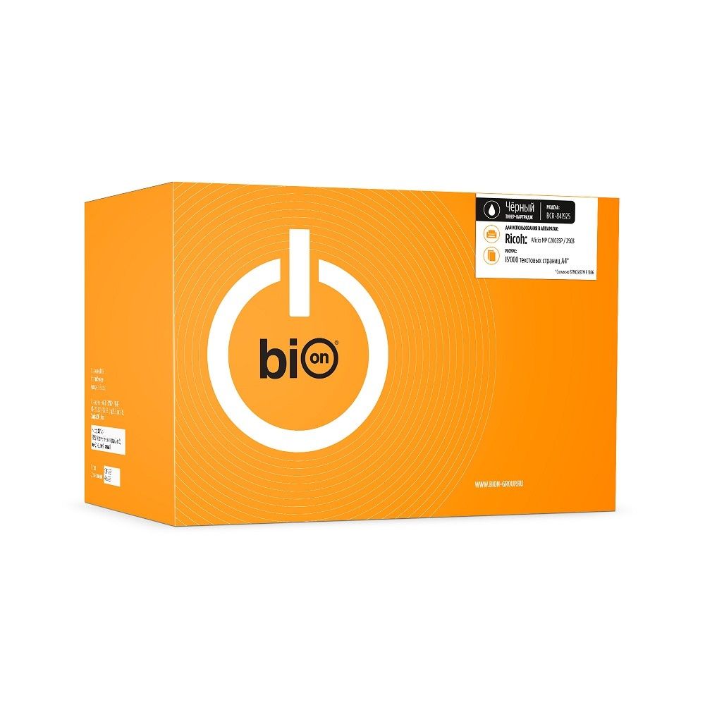 Bion 841925 Картридж для Ricoh MP C2003/C2004/C2503/C2503 (15000 стр.), Черный, с чипом