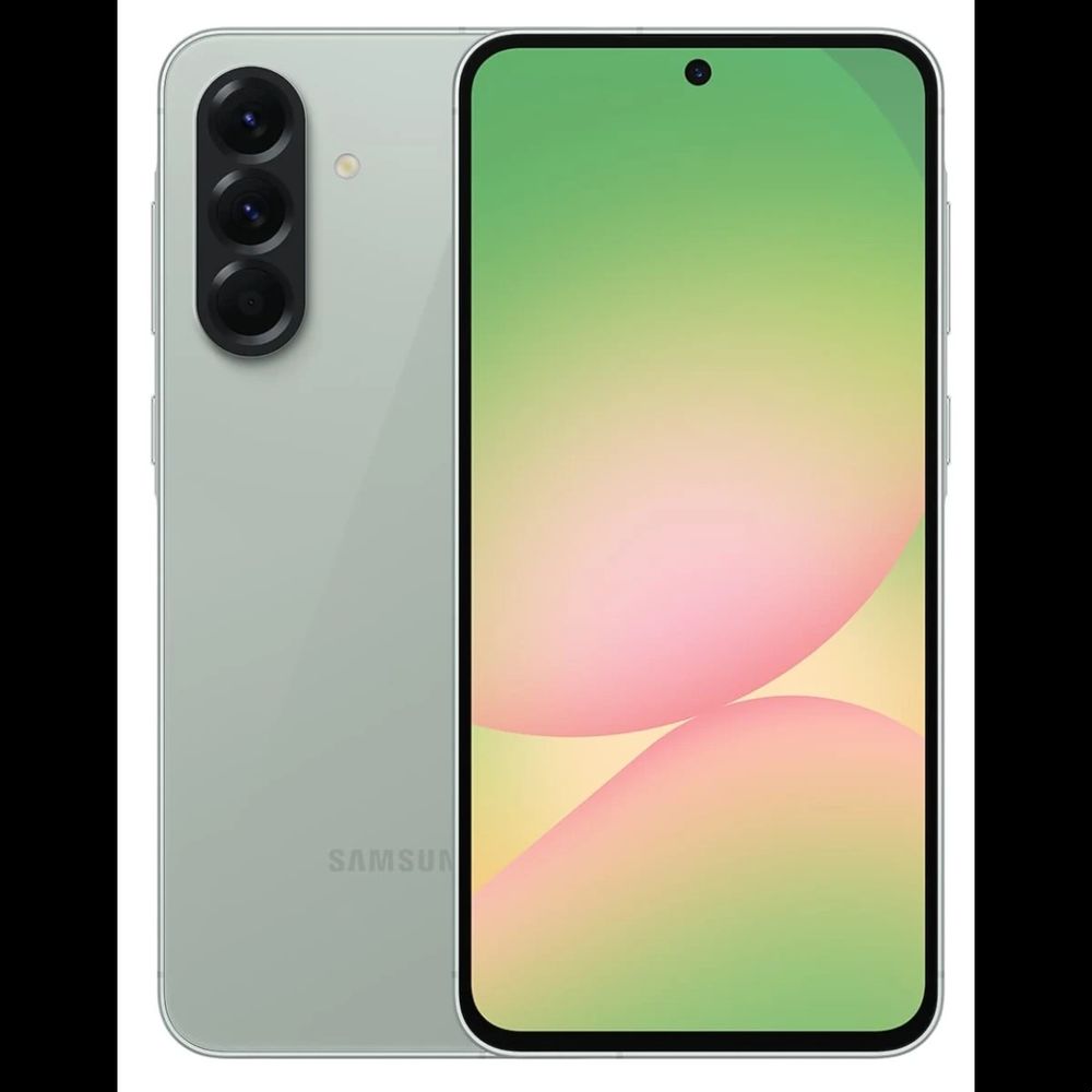 Смартфон Samsung SM-A566E Galaxy A56 5G 256Gb 8Gb зеленый моноблок 3G 4G 2Sim 6.7" 1080x2340 Android 15 50Mpix 802.11 a/b/g/n/ac/ax NFC GPS GSM900/1800 GSM1900 Protect