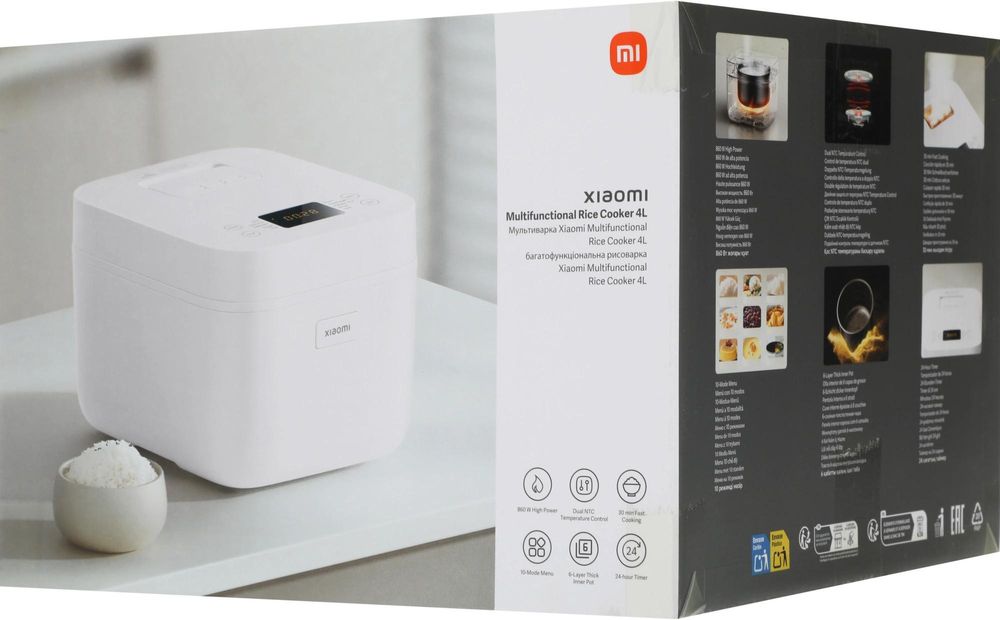 Рисоварка Xiaomi 4L EU 4л 860Вт белый