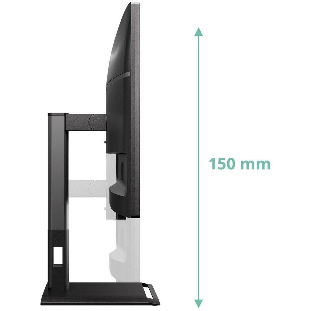 Монитор 27" AOC Q27P4U  IPS, 2560x1440, 120Hz, 4ms, 350сd/m, 1500:1 | 2xHDMI(2.0), DP(1.2), Type-C(PD-15W), 3xUSB 3.2 | HAS, Pivot, Swivel, InPSU, Speakers, Vesa 100, Black