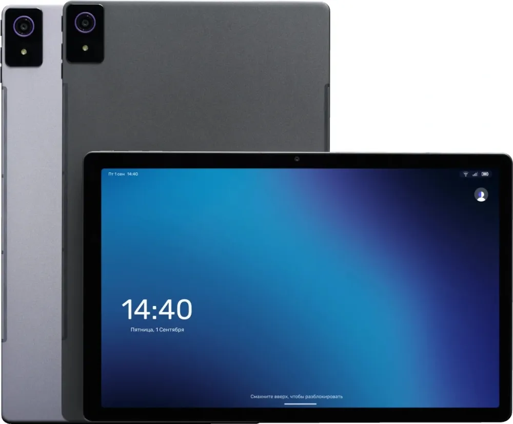 Планшет Kvadra TS11.02-2111-21 (2.4) 8C RAM6Gb ROM128Gb 10.95" IPS 2000x1200 KvadraOS серый 13Mpix 5Mpix BT WiFi microSD 256Gb 9000mAh 8hr