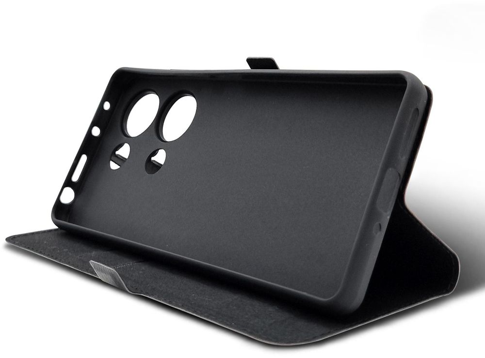 Чехол (флип-кейс) BoraSCO для Xiaomi Poco M6 Pro Book Case черный (73015)