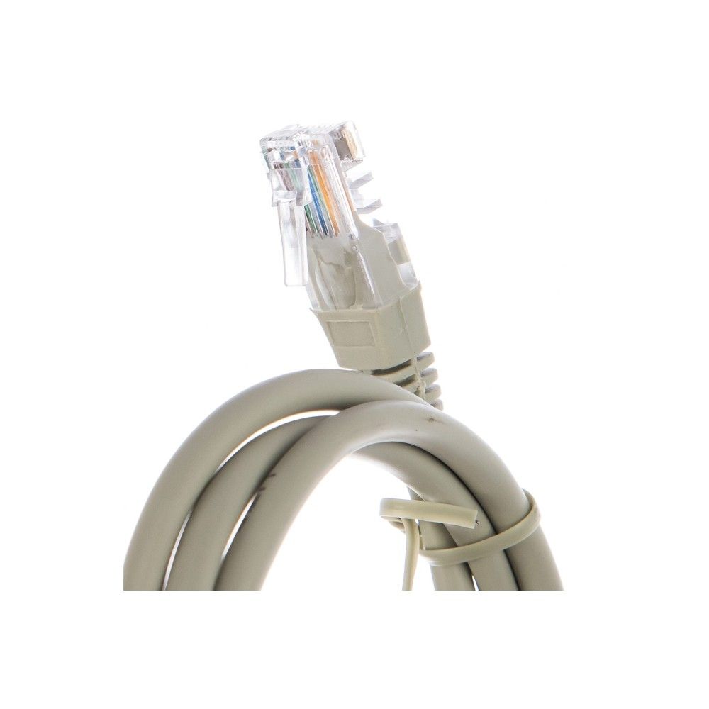 Кабель Cablexpert Патч-корд UTP PP12-1M кат.5e, 1м, литой, многожильный (серый) (009591)