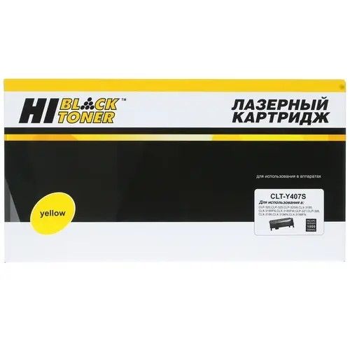 Hi-Black CLT-Y407S Картридж для  Samsung CLP320/320N/CLX-3185/3185N/FN Y с чипом