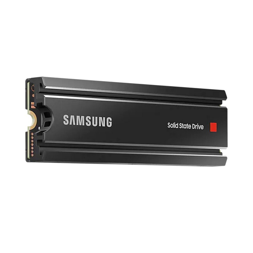 Твердотельный накопитель SSD Samsung 980 PRO Black M.2 2280 MZ-V8P2T0 2TB Client SSD PCIe Gen4x4 with NVMe, 7000/5100, IOPS 1000/1000K, MTBF 1.5M, 3D NAND TLC, 2048MB, 1200TBW, 0,33DWPD, Heat Sink, RTL (837690)