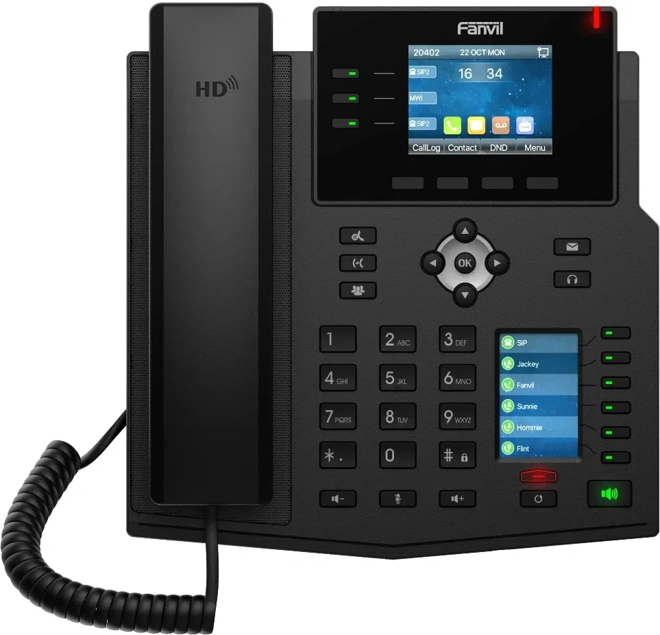 Телефон IP Fanvil X4U V2 черный