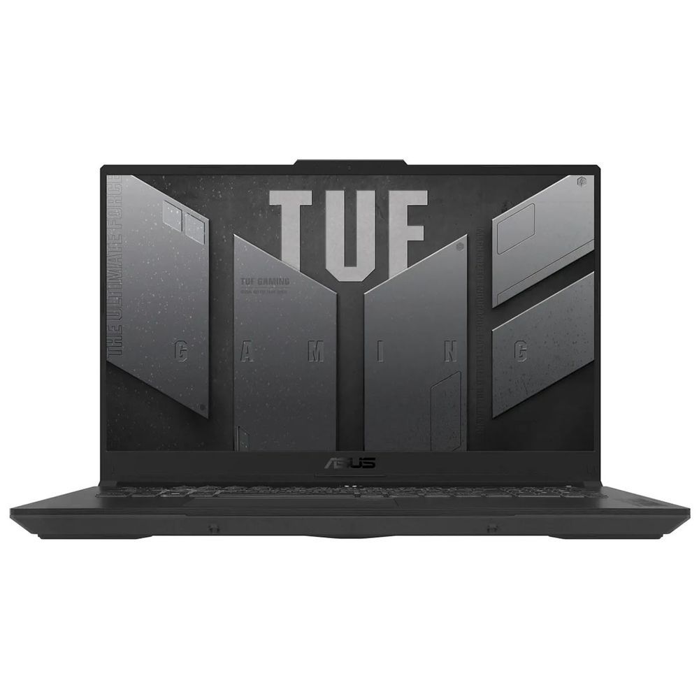Ноутбук Asus TUF Gaming A17 FA707NUG-HX182 Ryzen 7 7445HS 16Gb SSD512Gb NVIDIA GeForce RTX4050 6Gb 17.3" IPS FHD (1920x1080) без ОС grey WiFi BT Cam (90NR0EF5-M00AX0)
