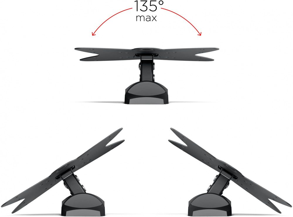 Кронштейн для телевизора Holder LCDS-5036 металлик 19"-50" макс.30кг настенный поворот и наклон