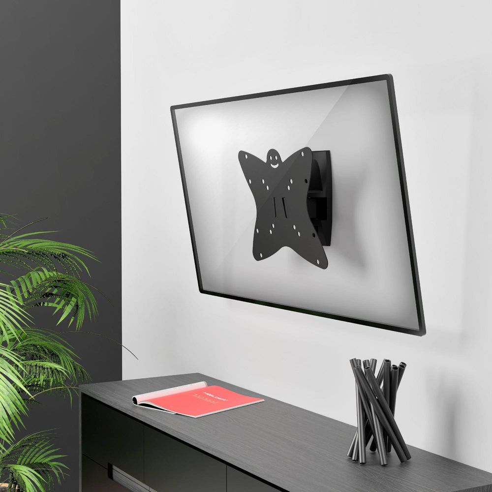 Кронштейн для телевизора Holder LCDS-5036 металлик 19"-50" макс.30кг настенный поворот и наклон