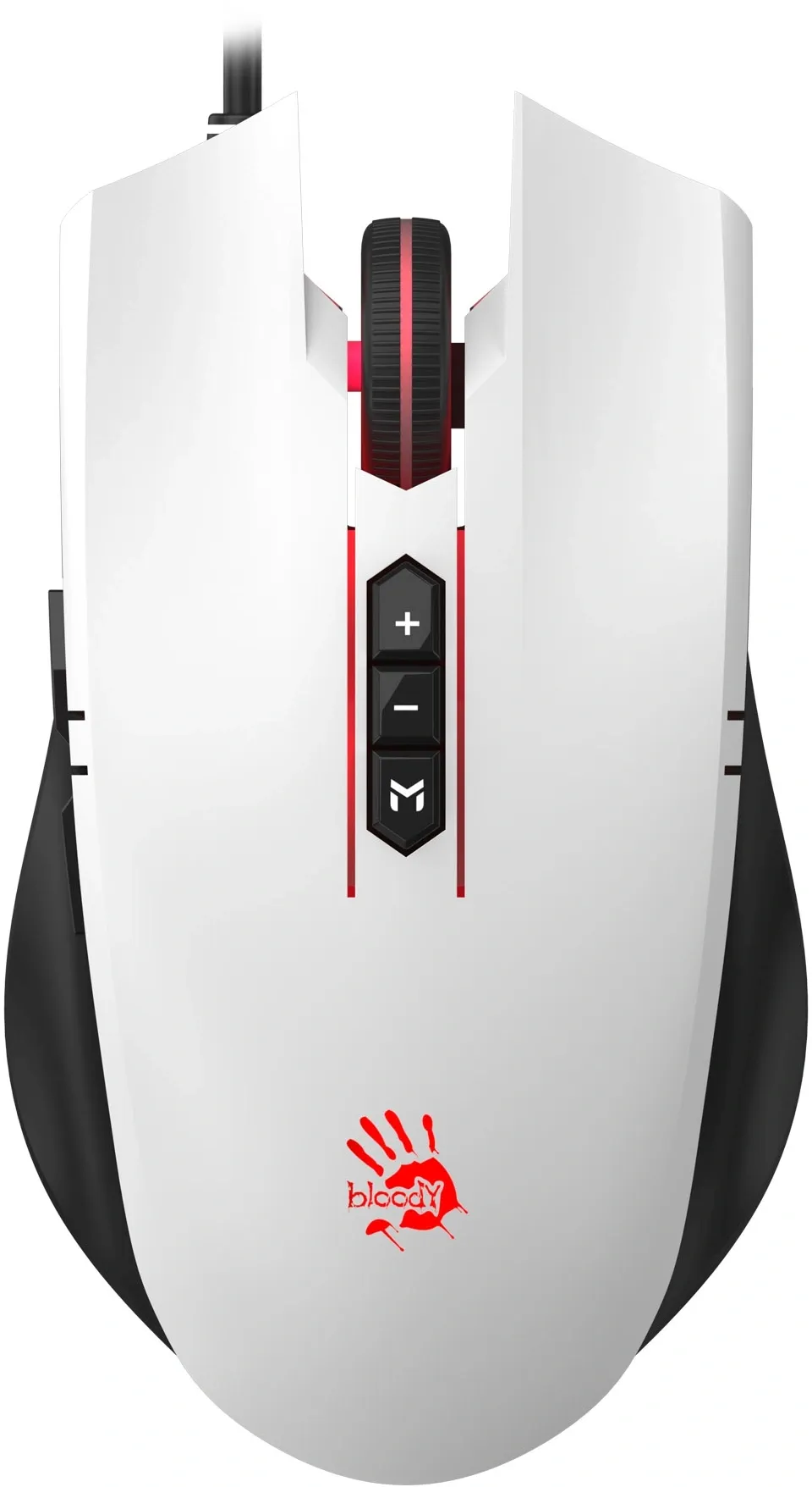 Мышь A4Tech Bloody ES7 белый оптическая 6000dpi USB 8but (ES7 PANDA WHITE)