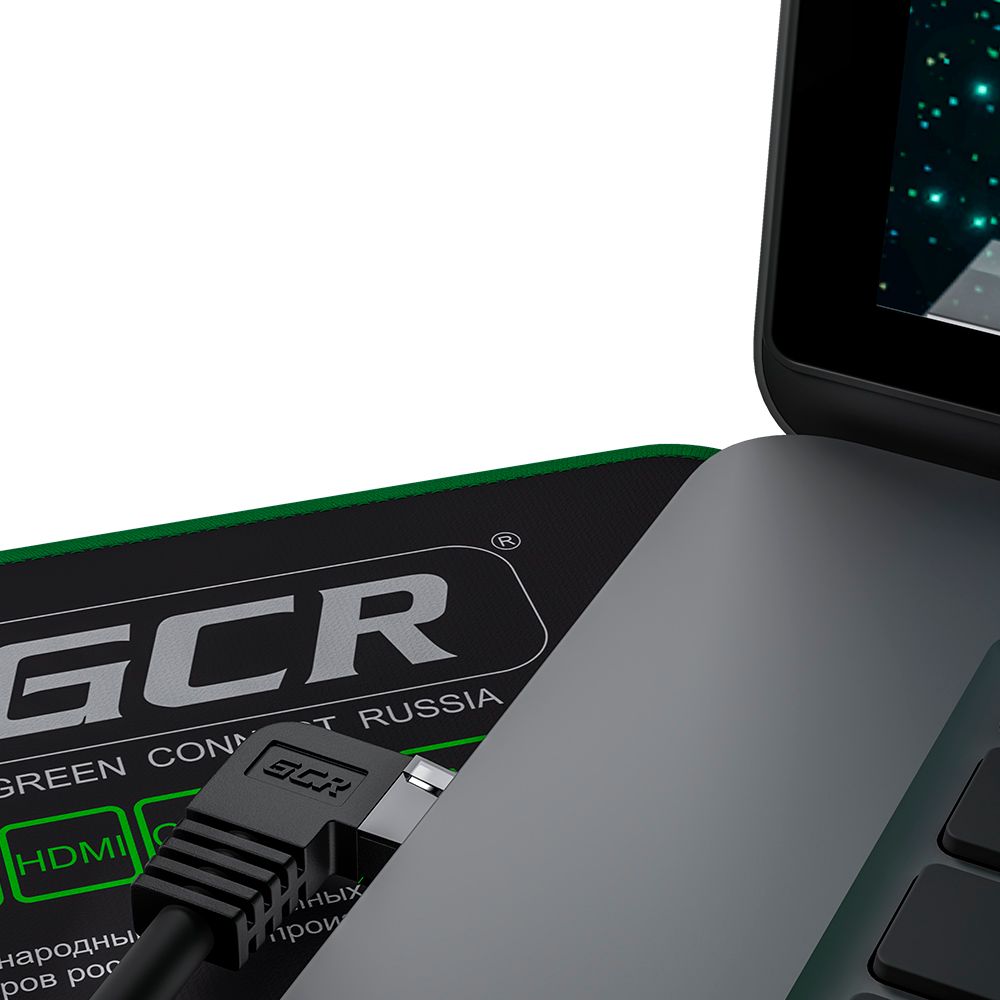 GCR Патч-корд 3.0m UTP кат.5e, черный, правый угол, литой, ethernet high speed, RJ45, T568B