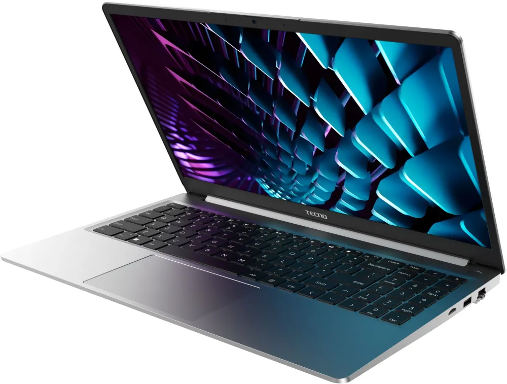 Ноутбук TECNO MegaBook K15SFA AMD Ryzen 7 7735HS/16Gb (soldered D5)/SSD1Tb/UMA/15.6"/IPS/FHD/1920x1080/60Hz/Win11/RJ-45/Silver/1.7kg