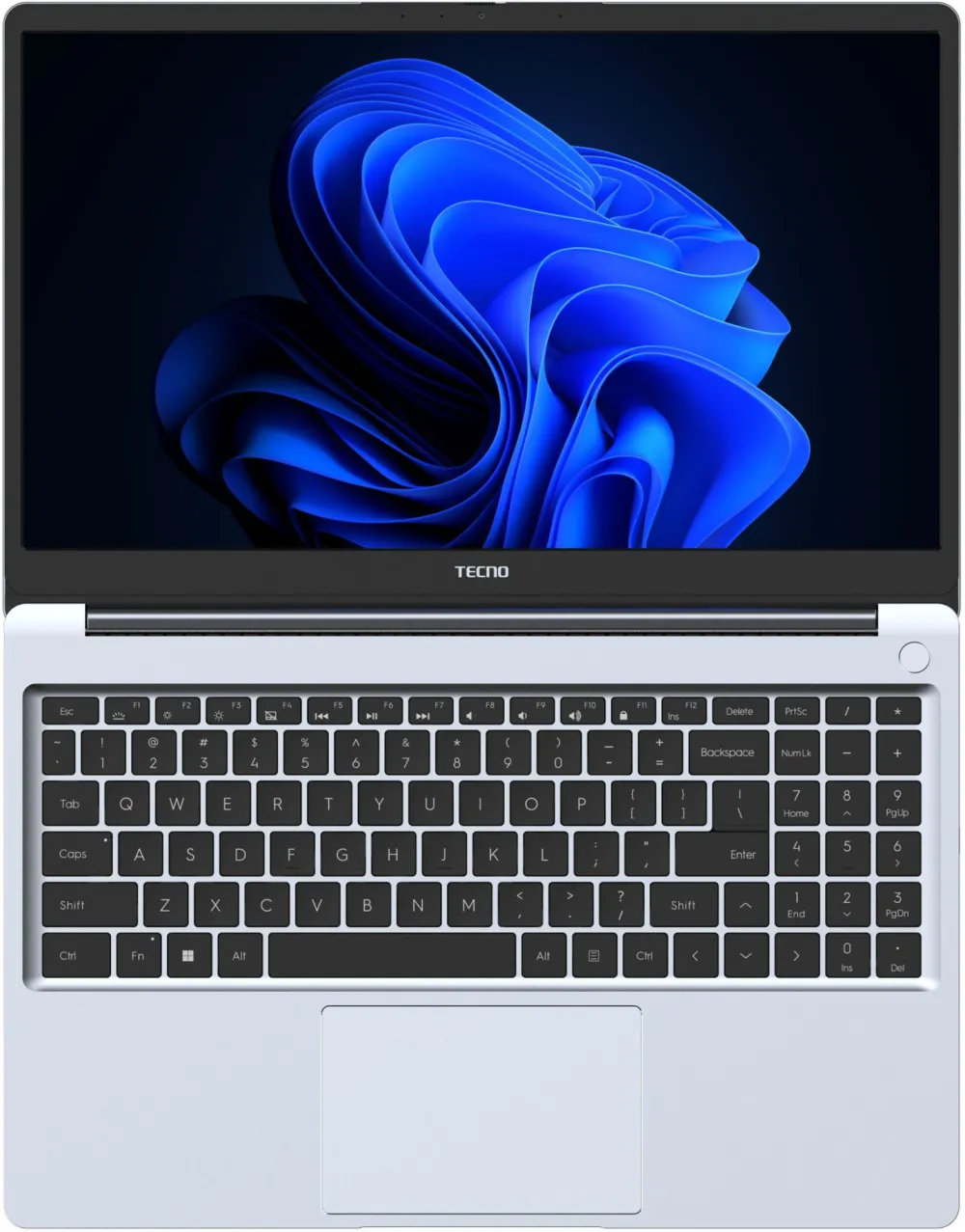 Ноутбук TECNO MegaBook K15SFA AMD Ryzen 7 7735HS/16Gb (soldered D5)/SSD1Tb/UMA/15.6"/IPS/FHD/1920x1080/60Hz/Win11/RJ-45/Silver/1.7kg