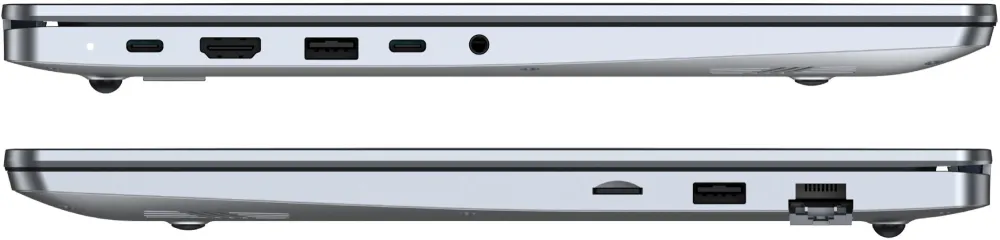 Ноутбук TECNO MegaBook K15SFA AMD Ryzen 7 7735HS/16Gb (soldered D5)/SSD1Tb/UMA/15.6"/IPS/FHD/1920x1080/60Hz/Win11/RJ-45/Silver/1.7kg