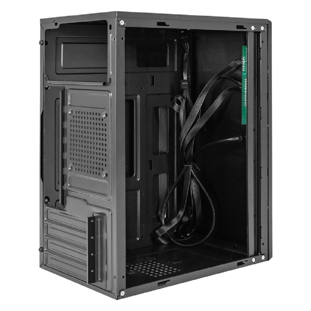 Exegate EX299268RUS Корпус Minitower ExeGate BAA-408-UNS350 (mATX, БП UNS350 с вент. 12см, 2*USB, HD Audio, черный)