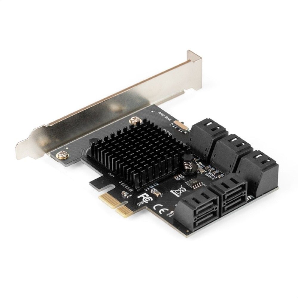Exegate EX299524RUS Контроллер ExeGate EXE-510v2 (PCI-E x1, SATA3 6Gb/s, 10 int, ASMedia Chipset ASM106x+JMB575)