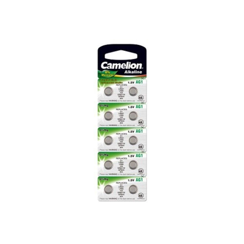 Camelion G 1  BL-10 Mercury Free (AG1-BP10(0%Hg), 364A/LR621/164 батарейка для часов) (10 шт. в уп-ке)