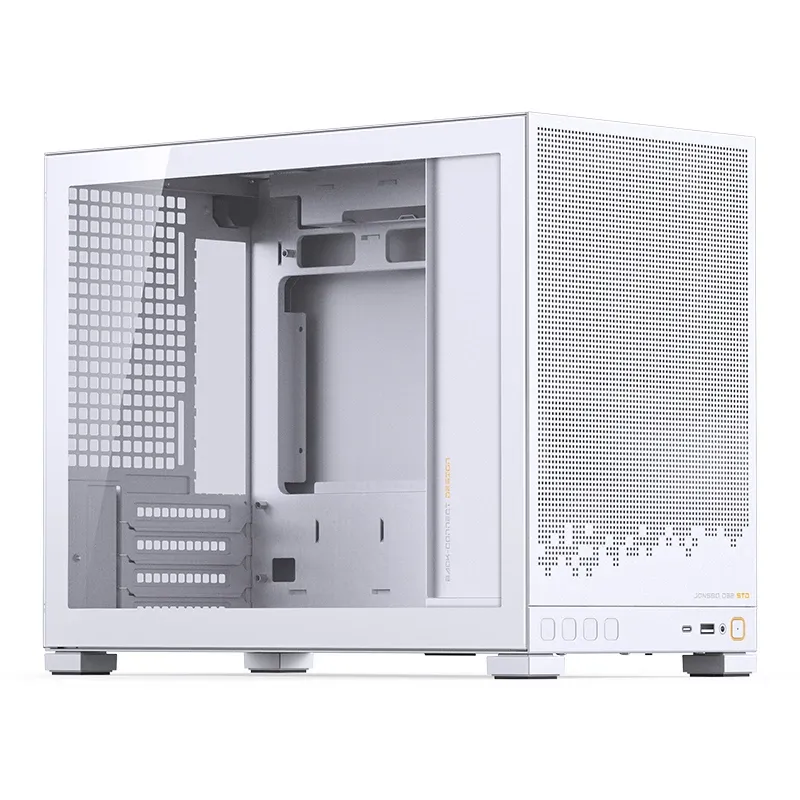 Корпус без блока питания/ Case JONSBO D32 STD, Mini-Tower, TG, no fan, 1xUSB-A 3.0 + 1xUSB-C 3.1, mATX, mITX White