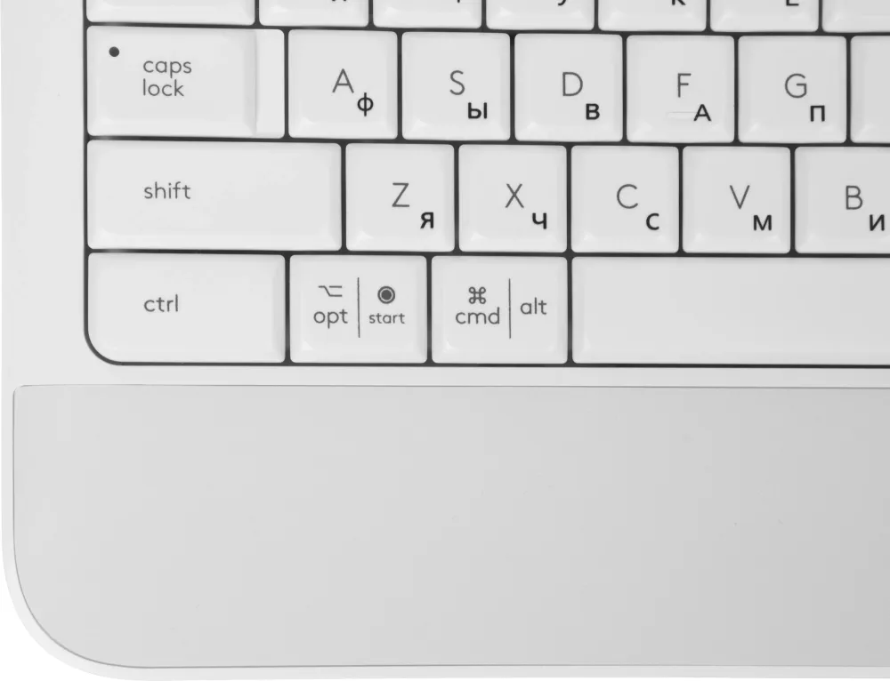 Клавиатура Logitech K650 белый USB беспроводная BT/Radio (подставка для запястий) (920-010986)