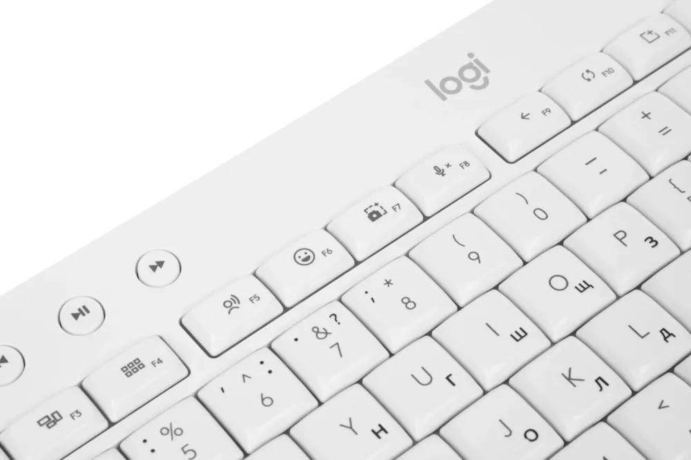 Клавиатура Logitech K650 белый USB беспроводная BT/Radio (подставка для запястий) (920-010986)