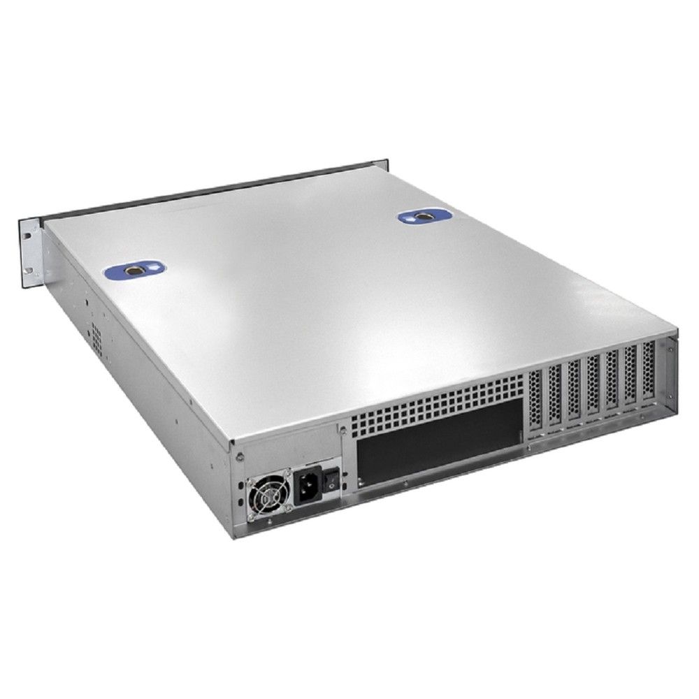 Exegate EX281290RUS Серверный корпус ExeGate Pro 2U550-HS08 <RM 19", высота 2U, глубина 550, БП 1U-600ADS, 8xHotSwap, USB>