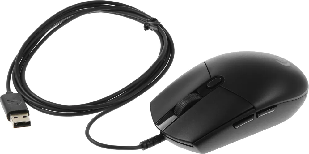 Мышь игровая Logitech G102 LIGHTSYNC Black |910-005808| черная, оптическая, 200-8000dpi, 2.1м USB 2.0, 6 программируемых кнопок, RGB подсветка, под обе руки