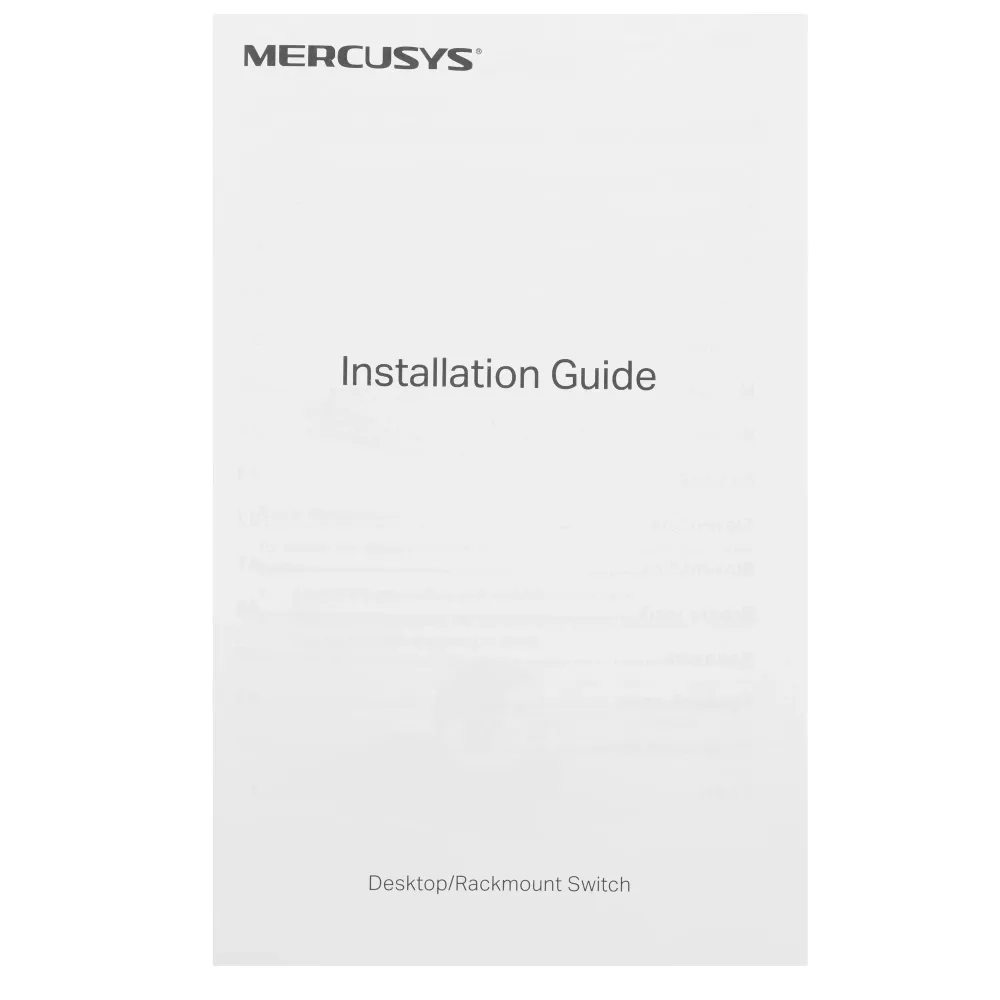 Коммутатор Mercusys MS124GS (L2) 24x1Гбит/с неуправляемый