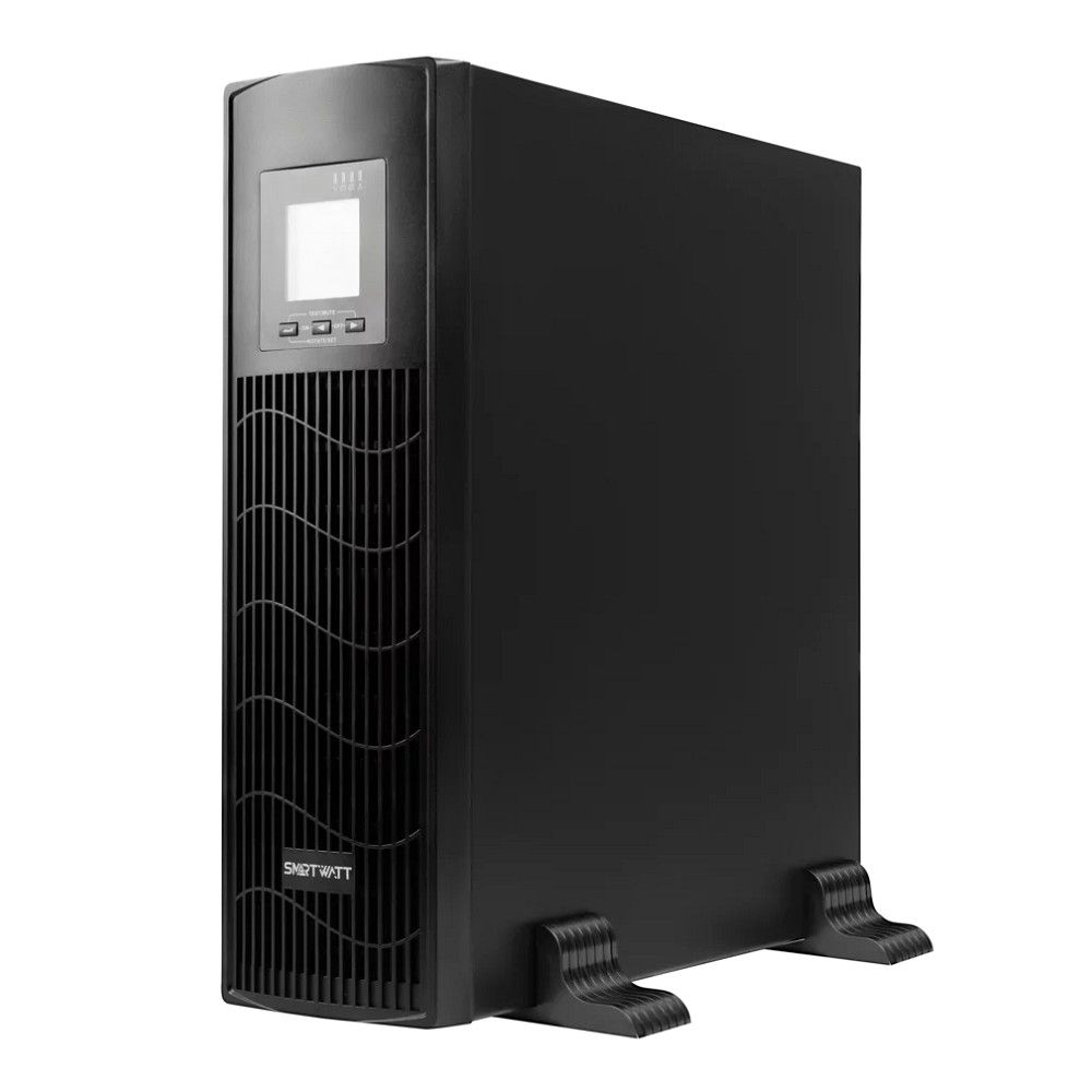 Источник бесперебойного питания SMARTWATT ИБП линейно-интерактивный SIN, 3000/2400 ВА/Вт, стоечный/напольный, LCD дисплей, IEC C13 - 6 шт., Schuko CEE7/4 - 1 шт.