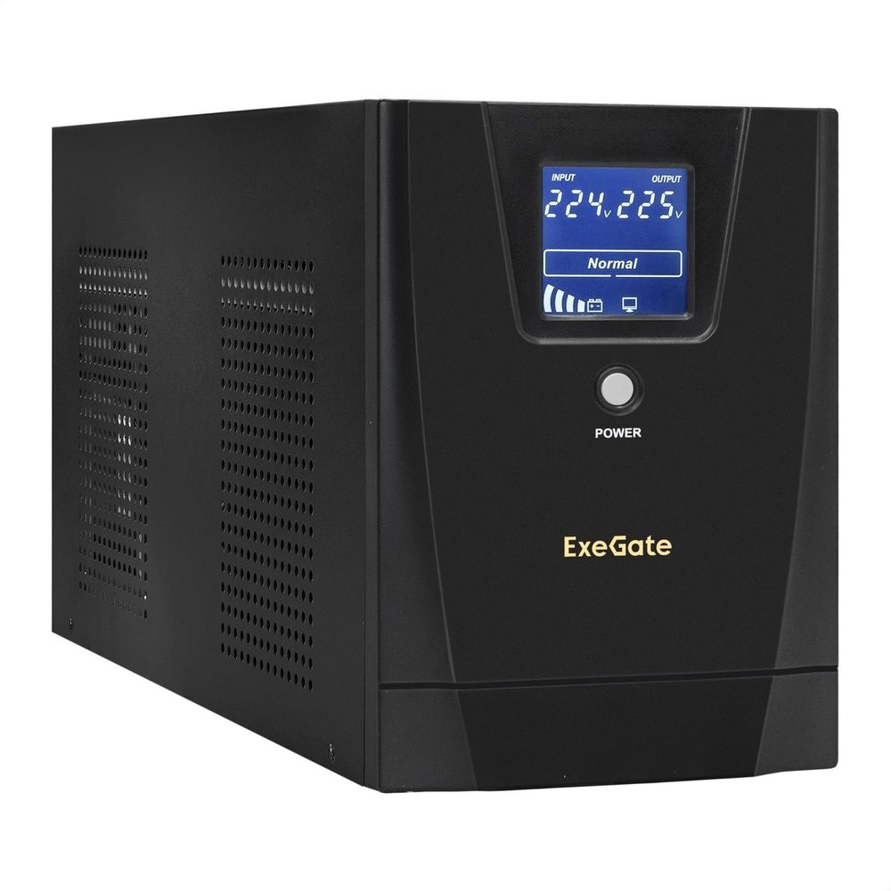 EXEGATE EP287660RUS ИБП SpecialPro Smart LLB-3000.LCD.AVR.EURO.RJ.USB <3000VA/1800W, LCD, AVR,4евро,RJ45/11,USB>