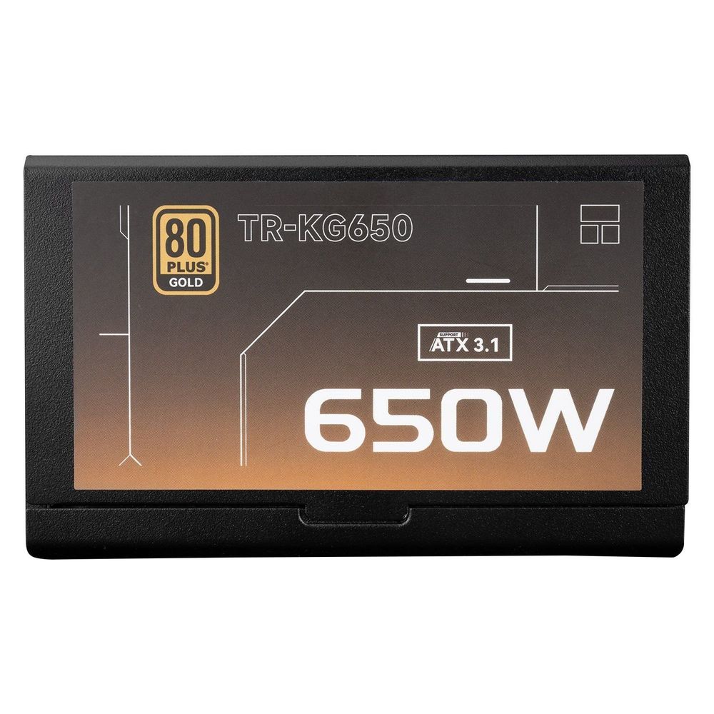 Блок питания 650W/ Power Supply Thermalright, 650W 80+ Gold (ATX, 3.1, Full modular, 1x24(20+4)pin, 2xCPU 8(4+4)pin, 2xPCIe*2 8(6+2)pin, 3xSATA3, 2xMOLEX4pin, Active, 120x120mm, 150x140x86mm, APFC, OVP, UVP, SCP, OCP, OTP, OPP, black)